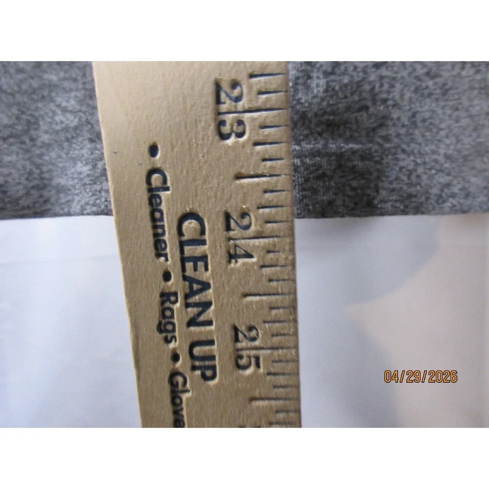 Calvin Klein Men's Quarter Zip Pullover Heather Grey Mock Neck Logo Top Size M - Picture 6 of 8